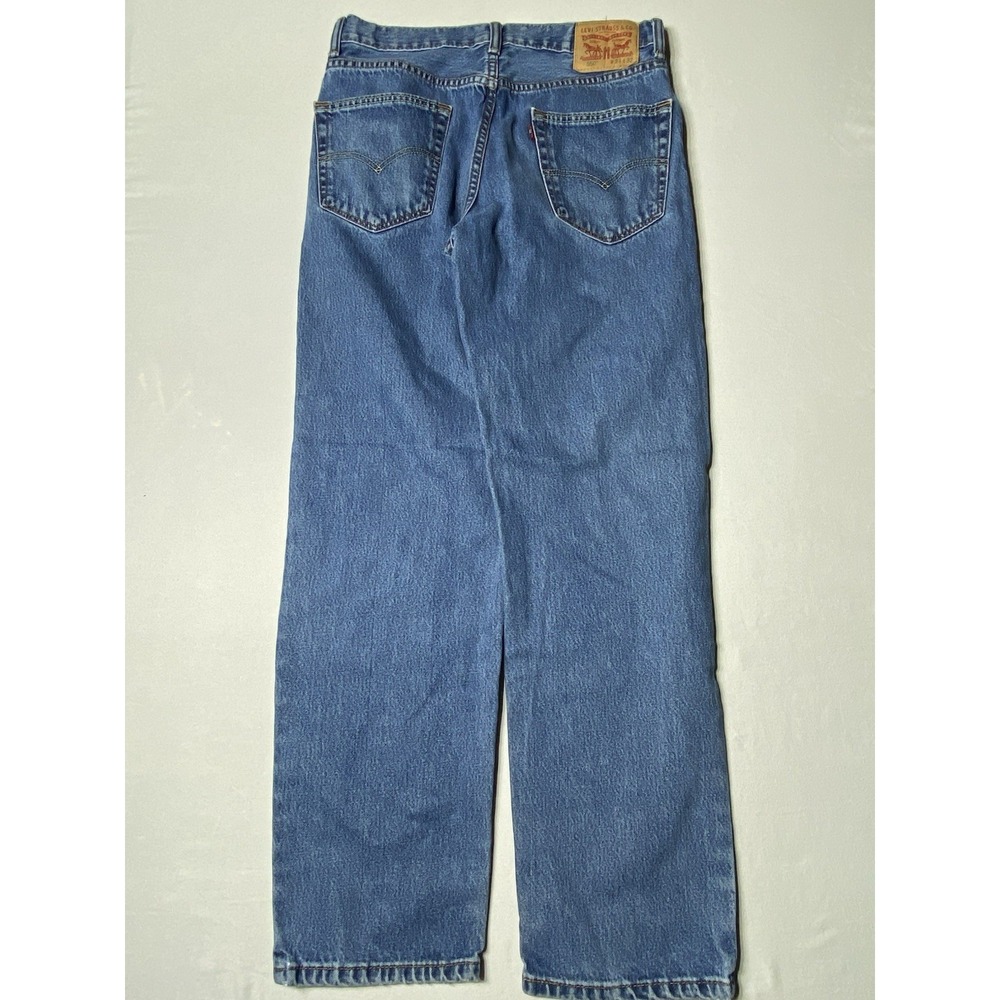 Levis 550 Mens‎ Jeans 31x32 Relaxed Fit Tapered Leg Blue 100% Cotton Brazil - Picture 5 of 9